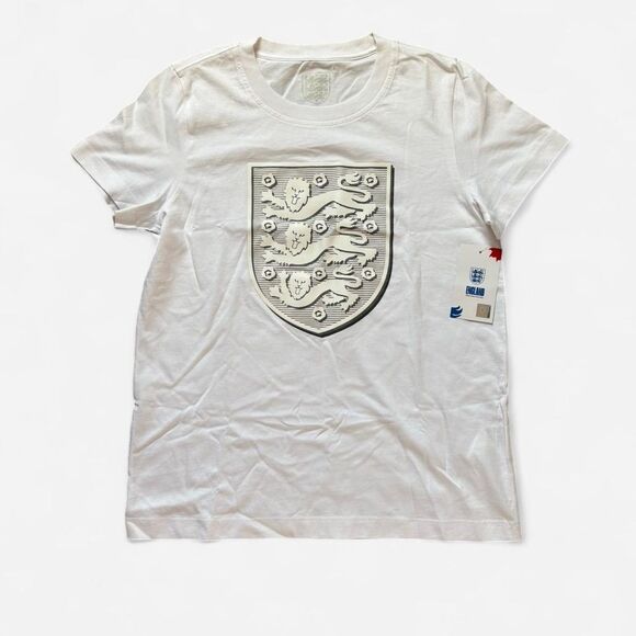 England Official Merchandise Tops - England Football T Shirt Womens Official National Team